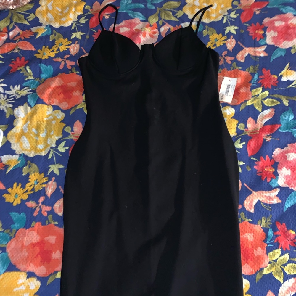 Extremely fitted stretch midi dress